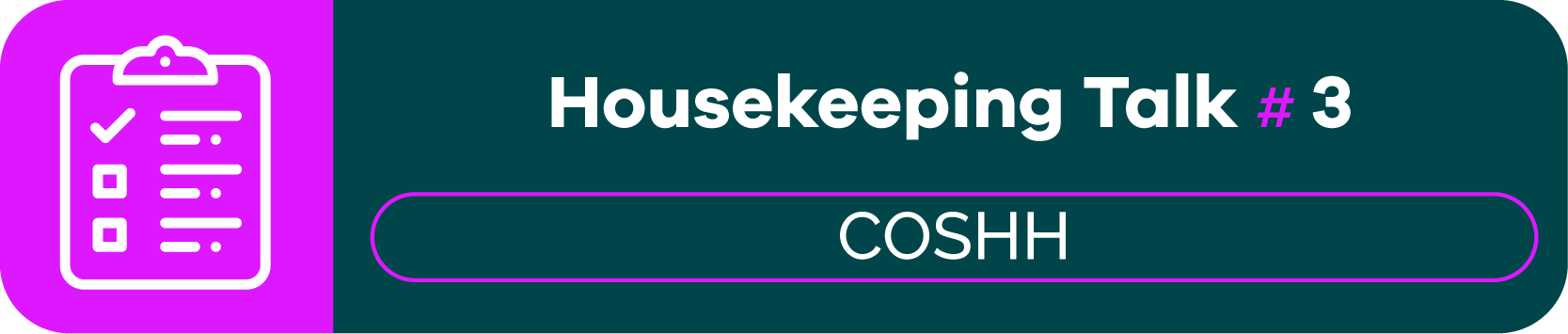 Housekeeping Talks #3