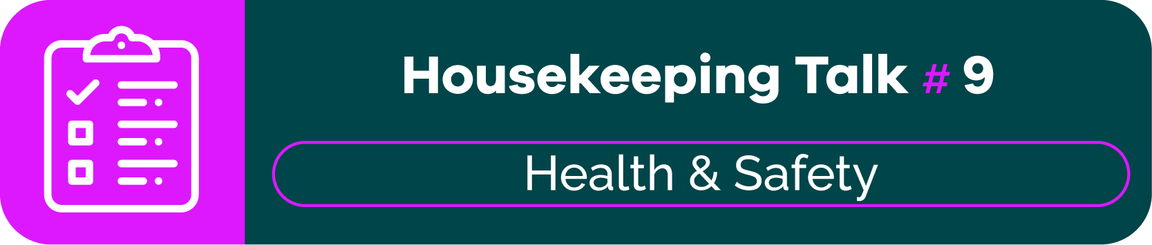 Housekeeping Talks #9